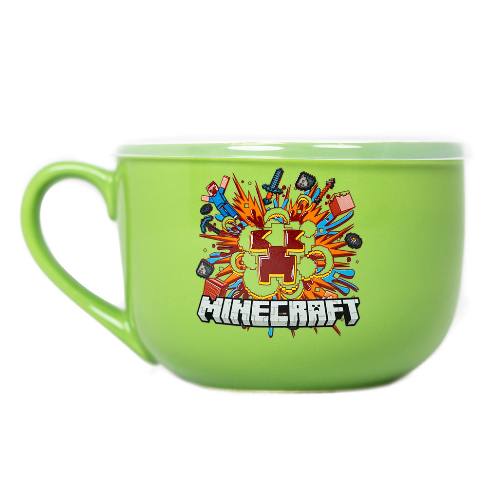 Minecraft Legends Soup Bowl with Lid Things For Home ZiNG Pop Culture