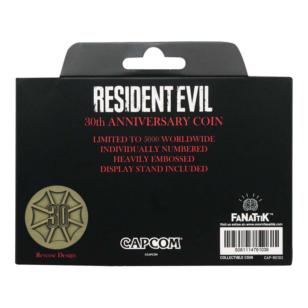 Resident Evil - 30th Anniversary Presentation Limited Edition Coin - Antique Brass - Packshot 4