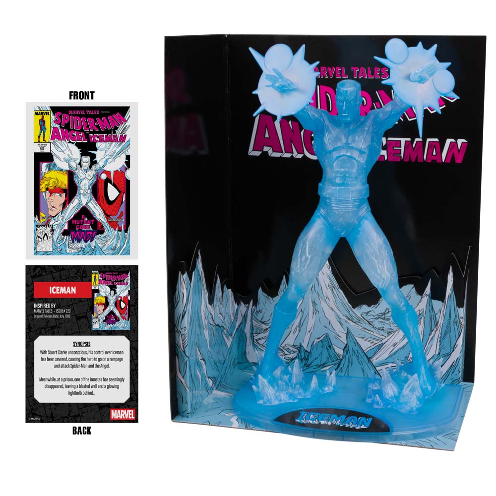 Marvel - X-Men - Iceman (Marvel Tales #229) Red Platinum Edition 1/6 Scale Figure with Comic Book - Packshot 5