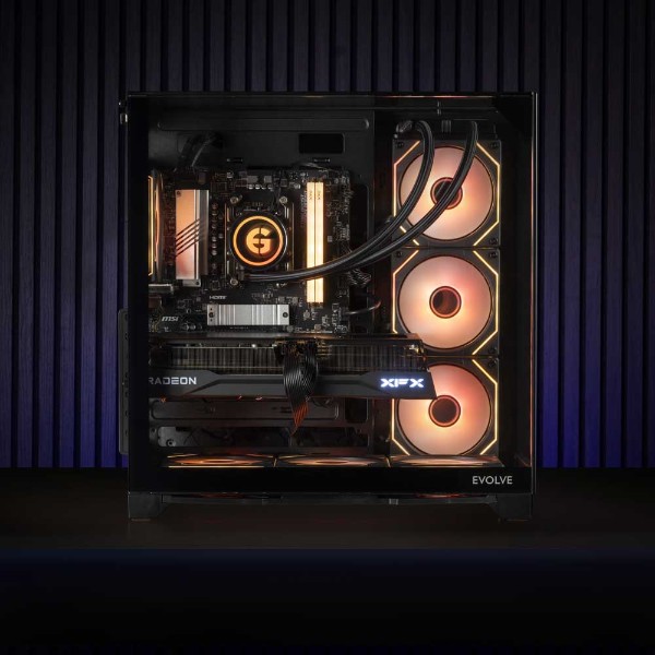 Evolve Gaming PC – Inferno | RTX 5050 8GB | Ryzen 5 7500F | 32GB DDR5 | 1TB SSD - Packshot 4