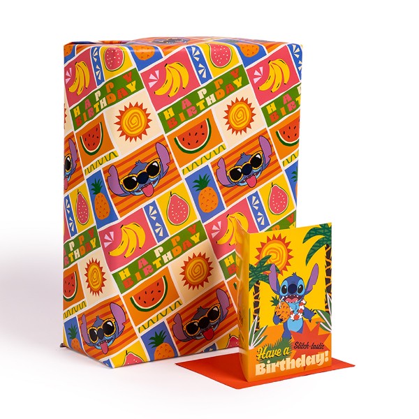 Disney - Lilo & Stitch - Stitch in Paradise Birthday Wrapping Paper - Packshot 4