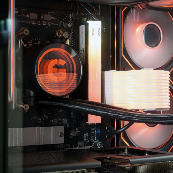 Evolve INFERNO | RTX 9070 16GB | Ryzen 5 7500F | 32GB DDR5 | Halo Glass Top Gaming PC - Packshot 2