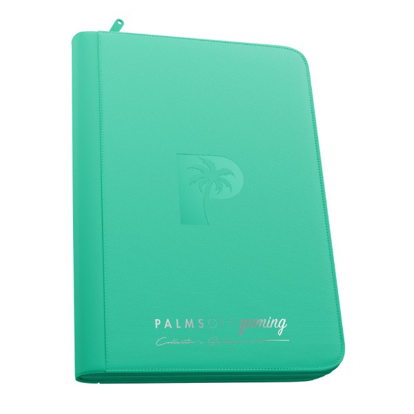 Palms Off Gaming - Collector's Series 9 Pocket Zip Trading Card Binder - Turquoise - Packshot 1