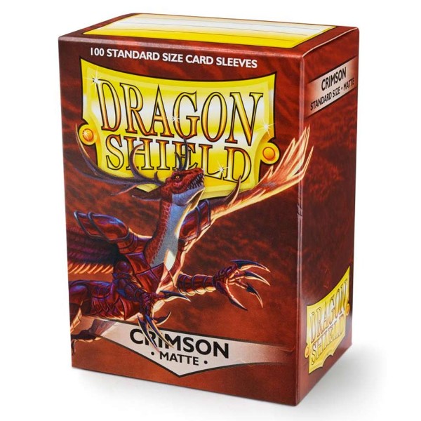 Dragon Shield TCG - 100 Matte Trading Card Sleeves - Crimson - Packshot 1
