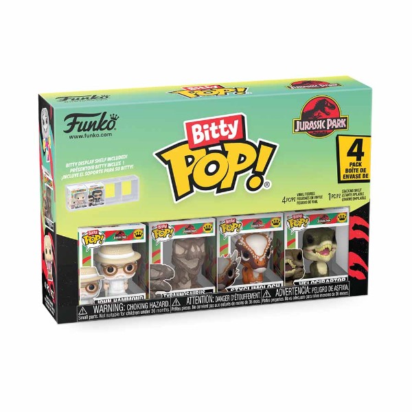 Jurassic Park - Velociraptor Bitty Pop! 4-Pack - Packshot 2