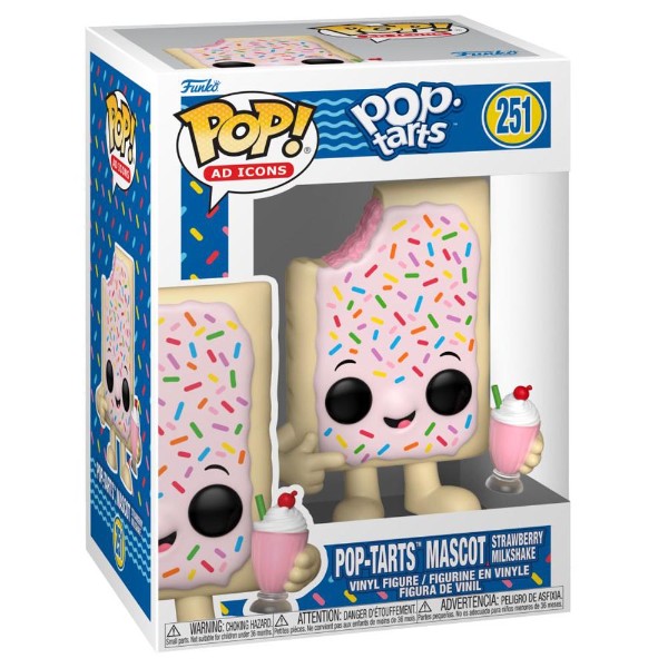 Ad Icons - Pop-Tarts Mascot Strawberry Milkshake Pop! Vinyl Figure - Packshot 2