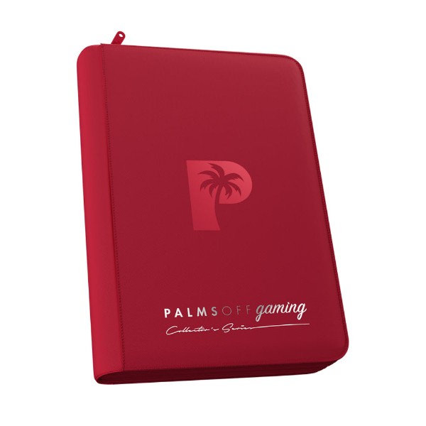 Palms Off Gaming - Collector's Series 4 Pocket Zip Trading Card Binder - Red - Packshot 1