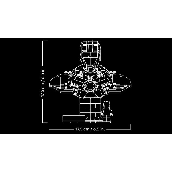 Marvel - LEGO Iron Man MK4 Bust 76327 - Packshot 6