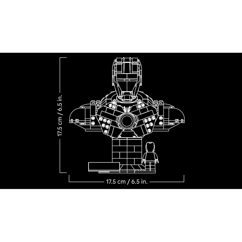 Marvel - LEGO Iron Man MK4 Bust 76327 - Packshot 6