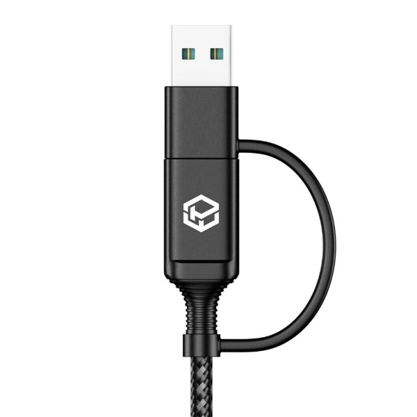 Powerwave - 2-in-1 2M USB-C Charging Cable with USB-A Adapter for Nintendo Switch 2 - Packshot 4