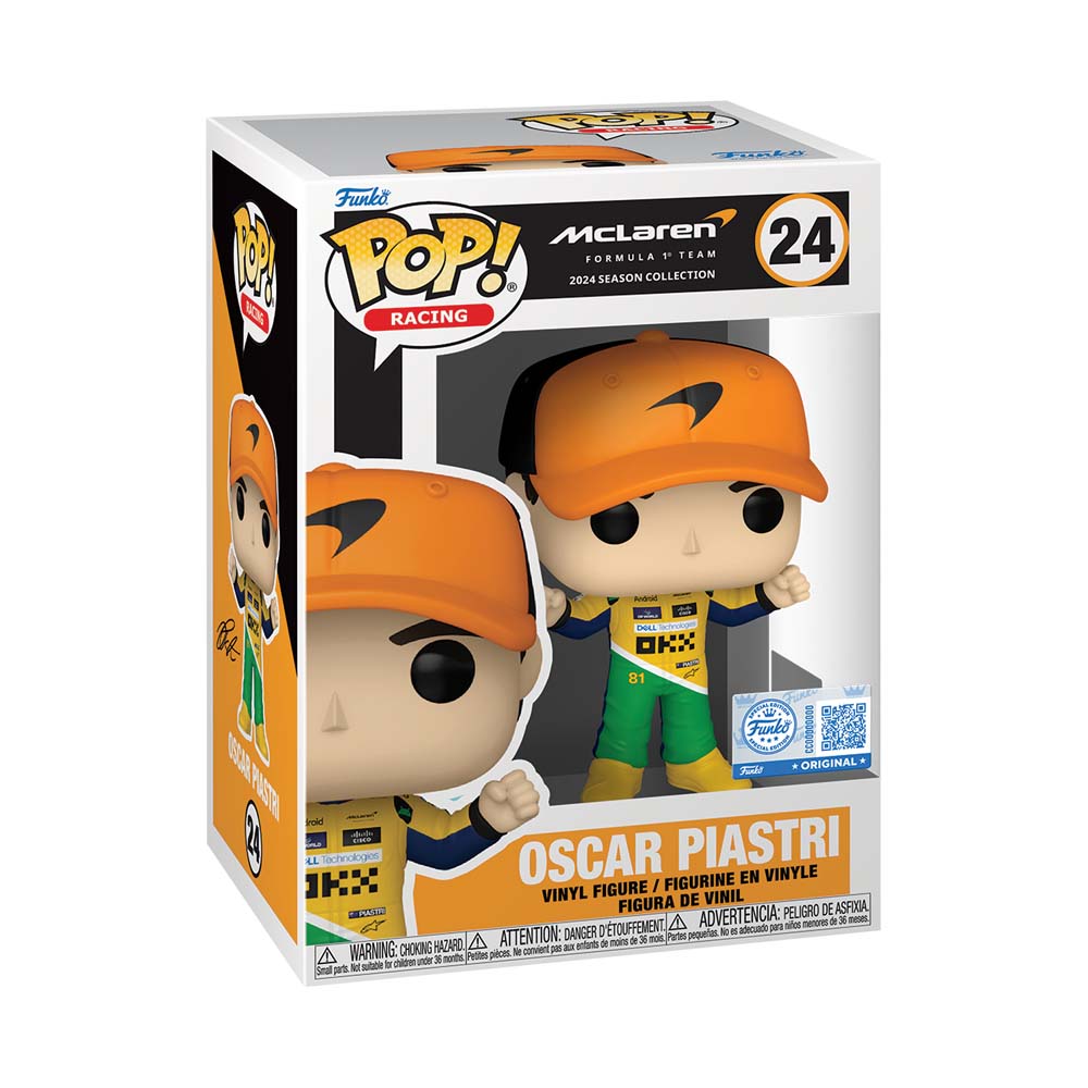 F1 - McLaren - Oscar Piastri (Senna Tribute Race Suit) Pop! Vinyl ...