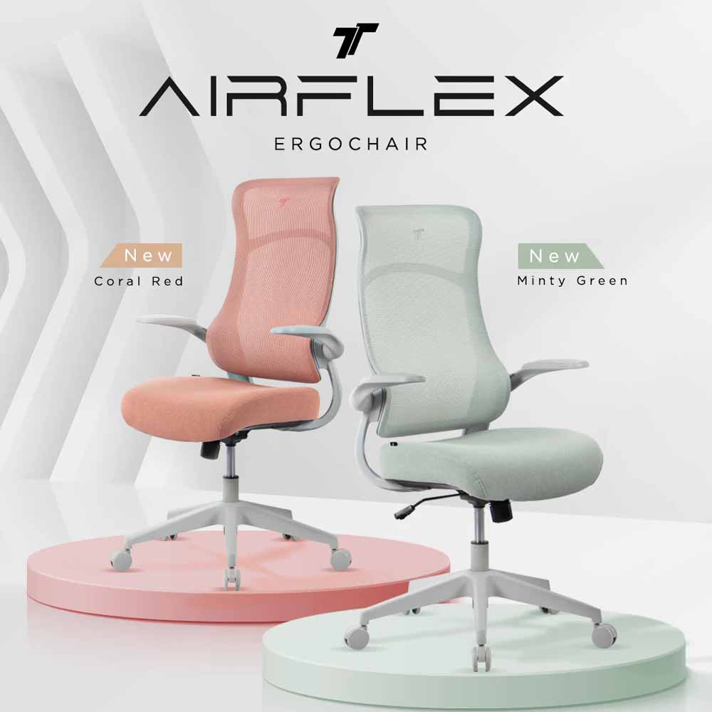 TT AIRFLEX Ergochair - Coral Red - Packshot 6