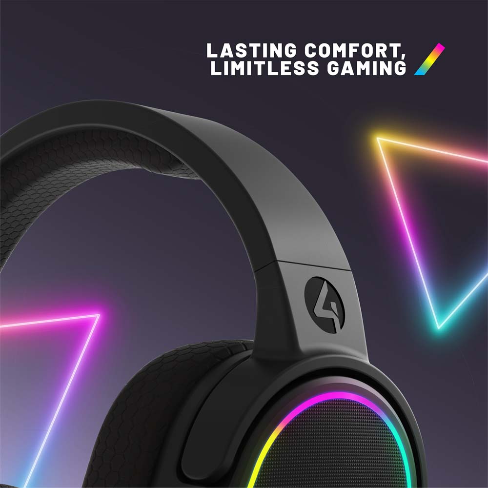 4Gamers Panther LED Light Up RGB Premium Wired Gaming Headset - Packshot 4