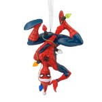 Marvel - Spider-Man - Spider-Man Hanging From Lights Hallmark Keepsake Ornament - Packshot 1