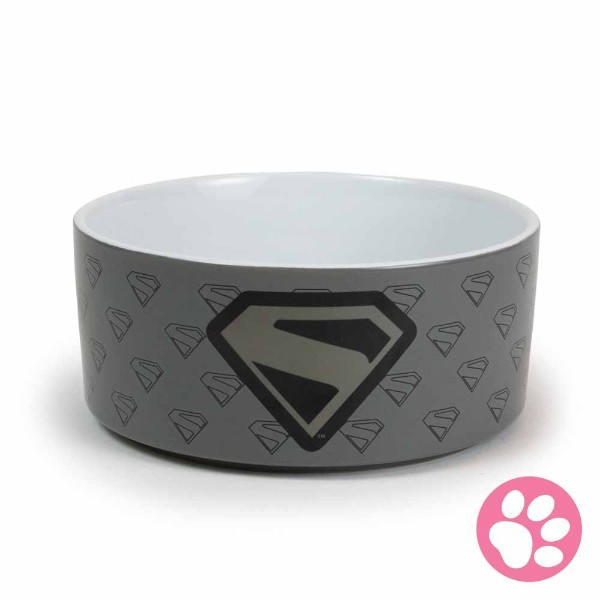 DC Comics - Superman - Monochrome Ceramic Pet Bowl - Packshot 1