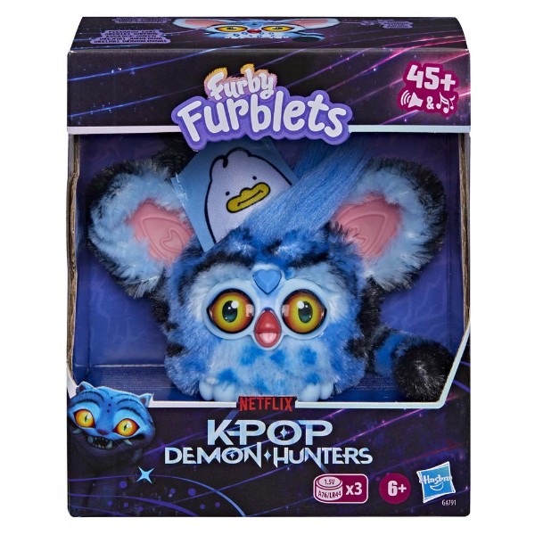 Furby - KPop Demon Hunters - Furblets Derpy Tiger Mini Electronic Plush Toy - Packshot 3