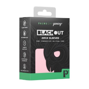 Palms Off Gaming - Blackout Deck Sleeves 100pk - Standard Size - Rose