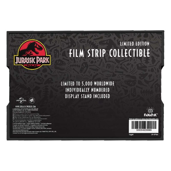 Jurassic Park - Metal Film Strip Collectible Limited Edition - Packshot 4