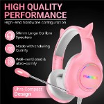 Playmax RGB Cat Ear Gaming Headset Ver. 2 - Pink - Packshot 2