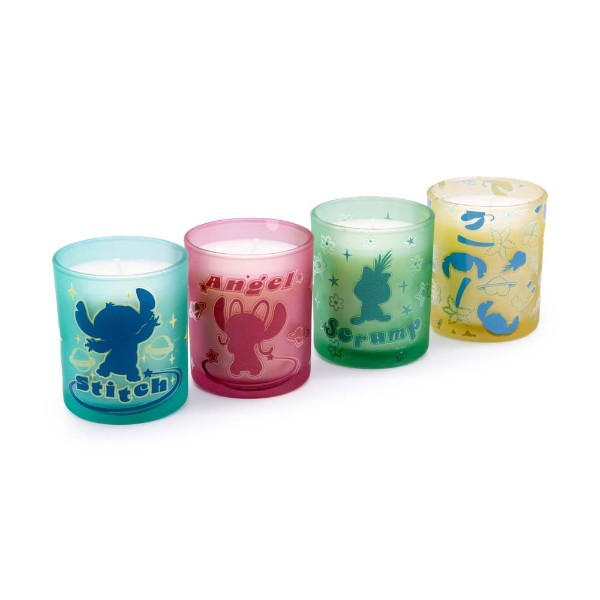 Disney - Lilo & Stitch - Stitch Gang Glass Candle Set 4-Pack - Packshot 1