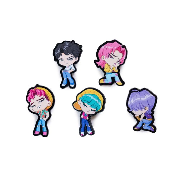 Netflix - KPop Demon Hunters - Chibi Saja Boys Pin 5-Pack - Packshot 1