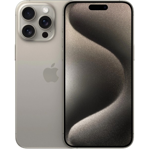 Apple iPhone 15 Pro (128GB, Natural) - Excellent - Refurbished - Packshot 1