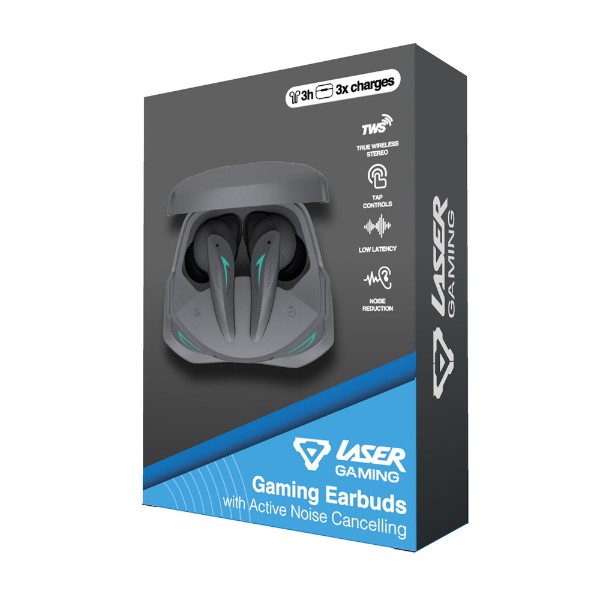 Laser - Wireless Gaming ANC Earphones - Black - Packshot 3
