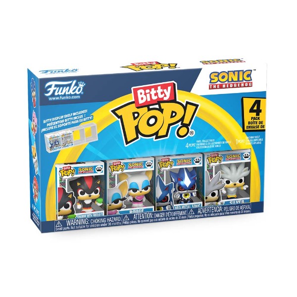 Sonic the Hedgehog - Shadow with Emerald Bitty Pop! Vinyl 4-Pack - Packshot 2