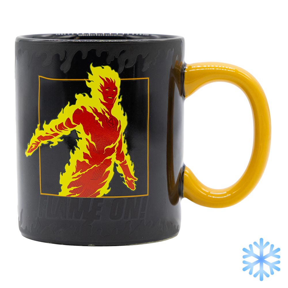 Marvel - The Fantastic Four: First Steps Human Torch Flame On Heat Change Mug - Packshot 3