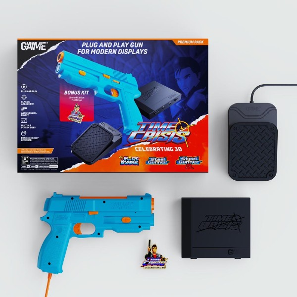 G’AIM’E Time Crisis Gun Controller Set Premium Pack (1 Gun) - Packshot 6
