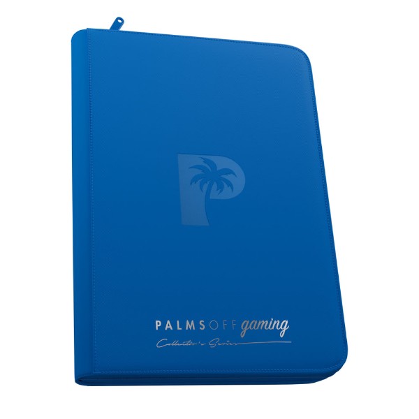 Palms Off Gaming - Collector's Series Card Loader Zip Binder - Blue - Packshot 1