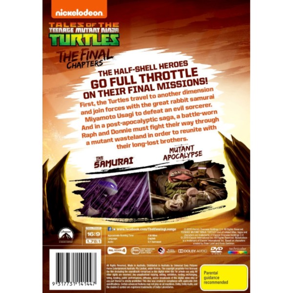 Tales of The Teenage Mutant Ninja Turtles: The Final Chapters - Packshot 2