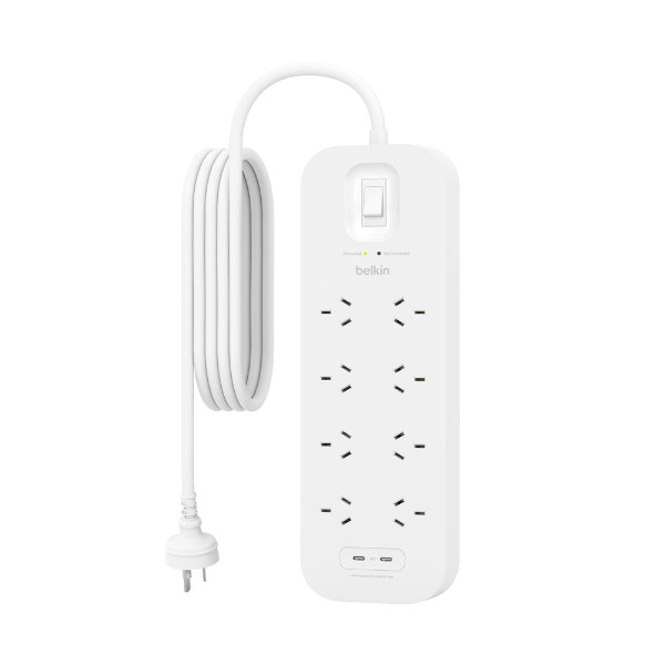 Belkin - Connect 8-Outlet 2 USB Surge Protector - Packshot 1