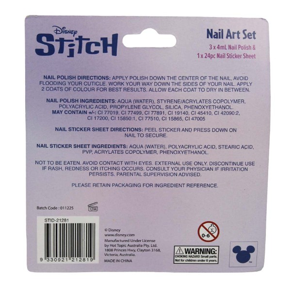 Disney - Lilo & Stitch - Stitch & Angel Nail Art Set - Packshot 3