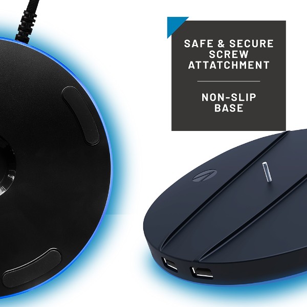 4Gamers PS5 Slim Vertical Stand With USB Charging Ports - Packshot 5