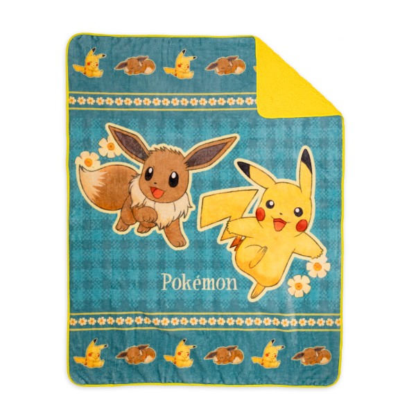 Pokemon - Pikachu and Eevee Blanket - Packshot 1