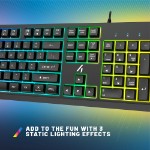 4Gamers - Lightup Gaming Keyboard - Black - Packshot 3