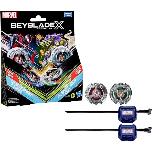 Beyblade X - Miles Morales 1-60GN vs. Green Goblin 9-80HT