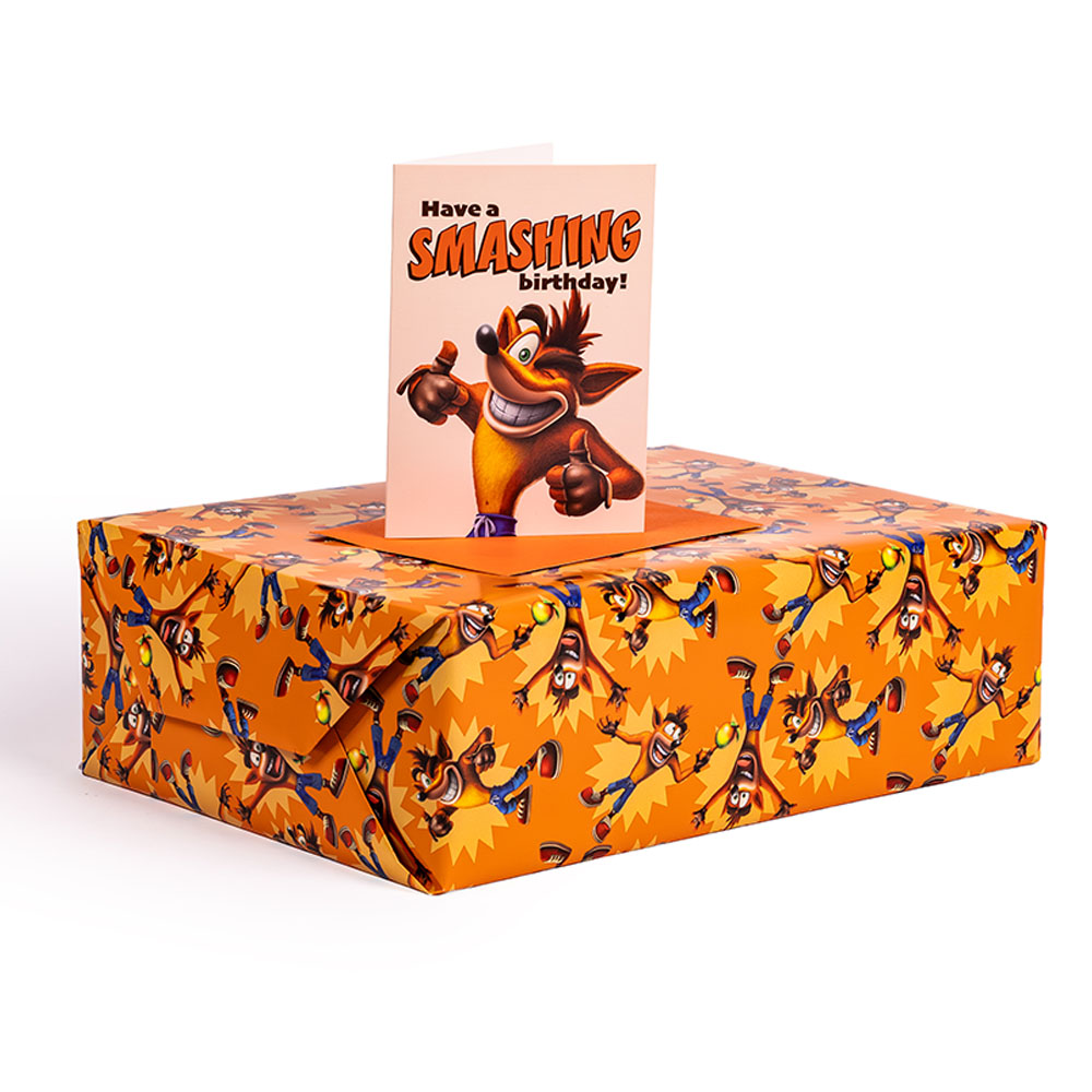 Crash Bandicoot - Crash and Wumpa Fruit Wrapping Paper - Packshot 3
