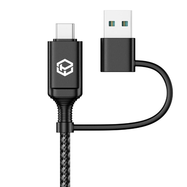 Powerwave - 2-in-1 2M USB-C Charging Cable with USB-A Adapter for Nintendo Switch 2 - Packshot 2
