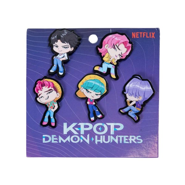 Netflix - KPop Demon Hunters - Chibi Saja Boys Pin 5-Pack - Packshot 2