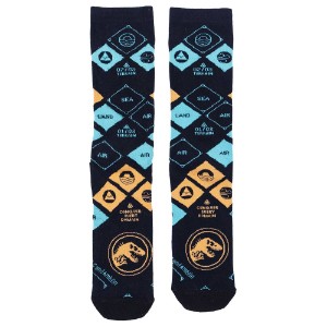 Jurassic Park - Conquer Every Domain Crew Socks