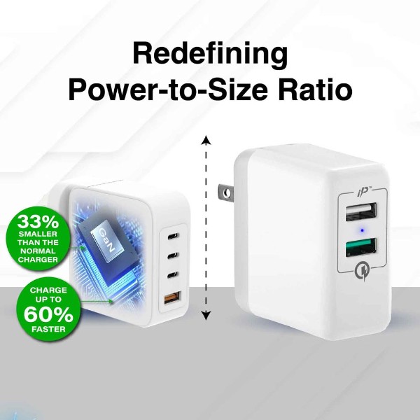 Laser 100W GaN USB-C and USB-A Wall Charger - Packshot 6