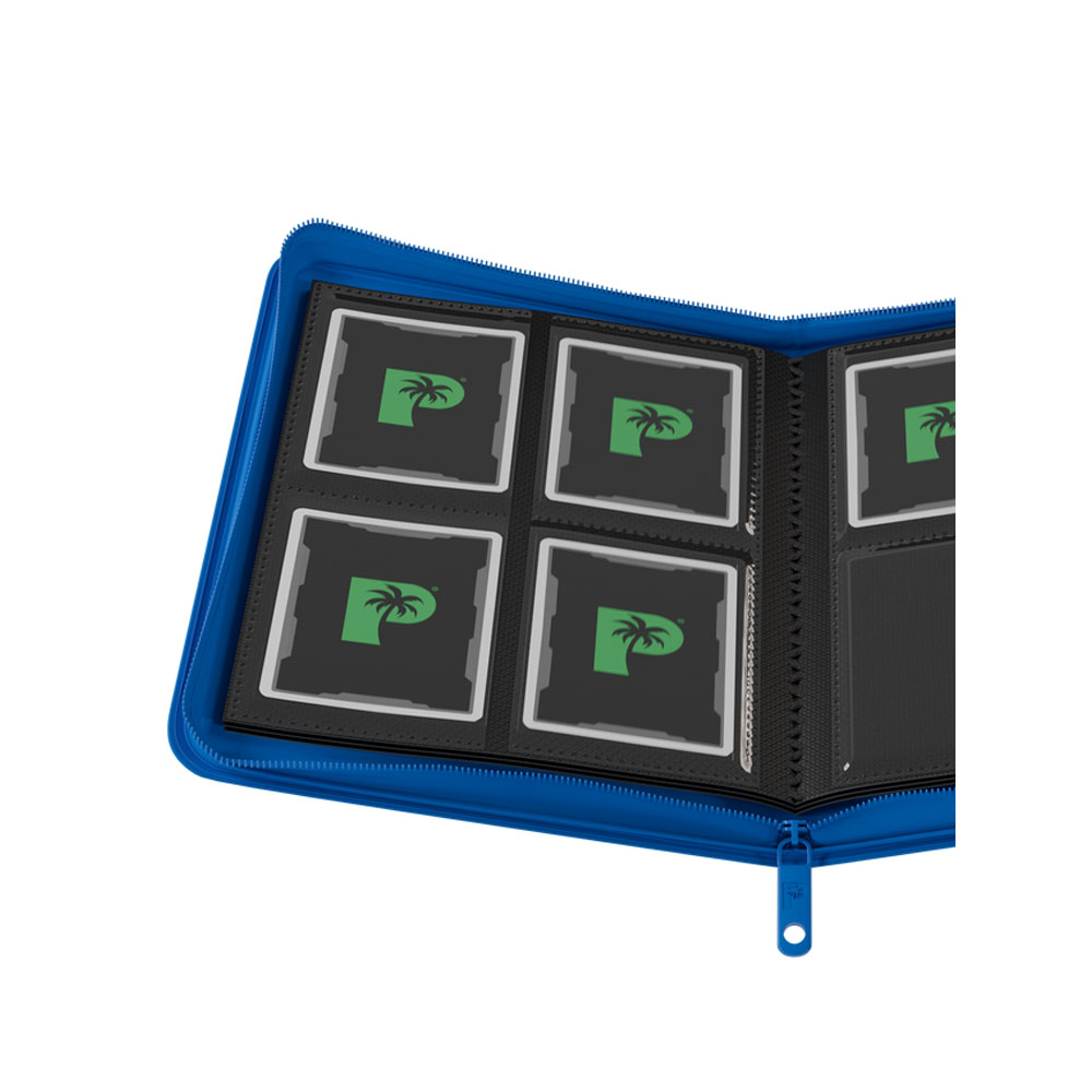 Palms Off Gaming - Collector's Series 4 Pocket Zip Trading Card Binder - Blue - Packshot 2