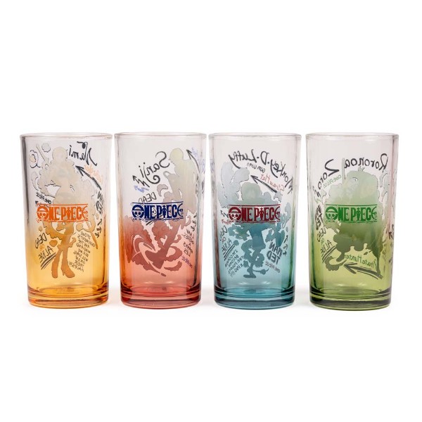 One Piece - Straw Hat Crew Glass 4-Pack - Packshot 2