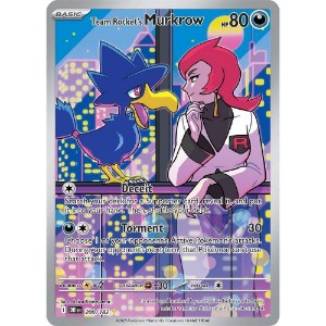 Pokemon - TCG - SV10: Destined Rivals - Team Rocket's Murkrow Holofoil 200/182 - NM/M