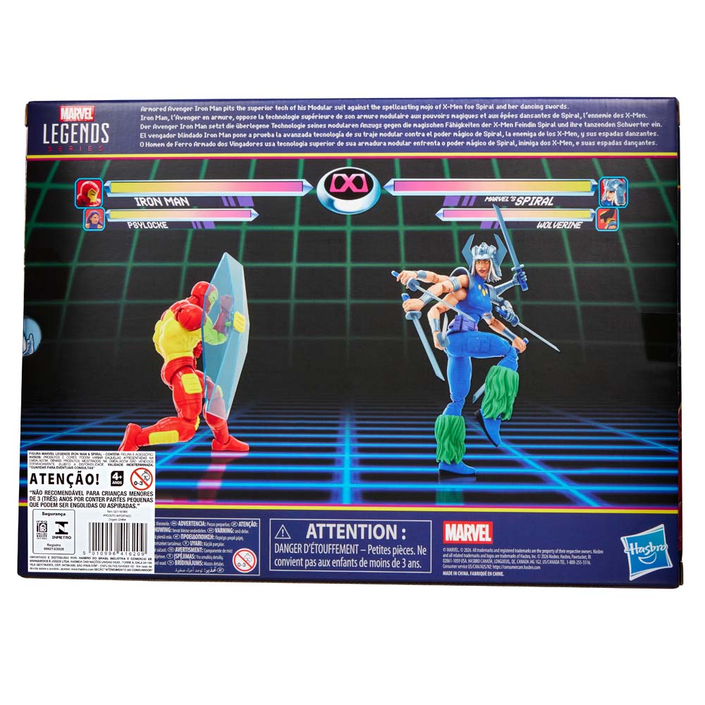 Marvel - Iron-Man vs. Marvel’s Spiral Marvel Legends Action Figure Set - Packshot 6