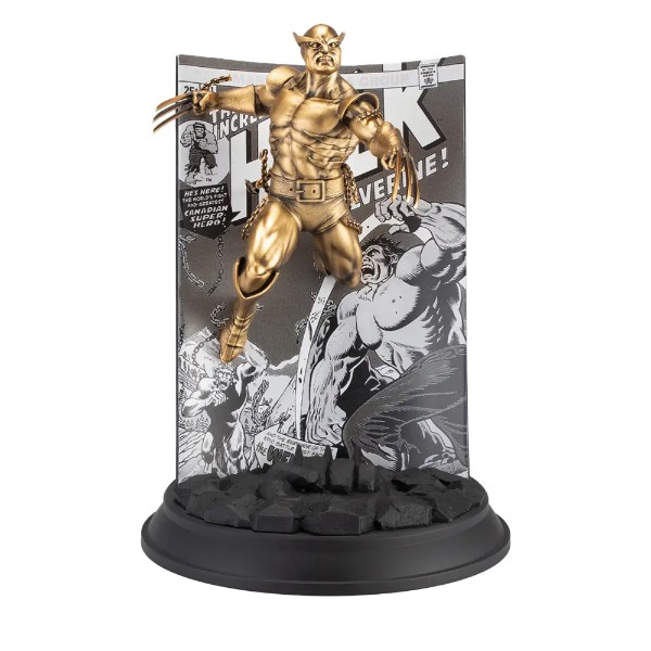 Marvel - X-Men - Gilt Wolverine with The Incredible Hulk Volume 1 #181 Limited Edition Figurine - Packshot 1