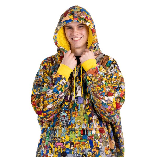 The Simpsons - Character All-Over-Print Oversized Blanket Hoodie - Packshot 3