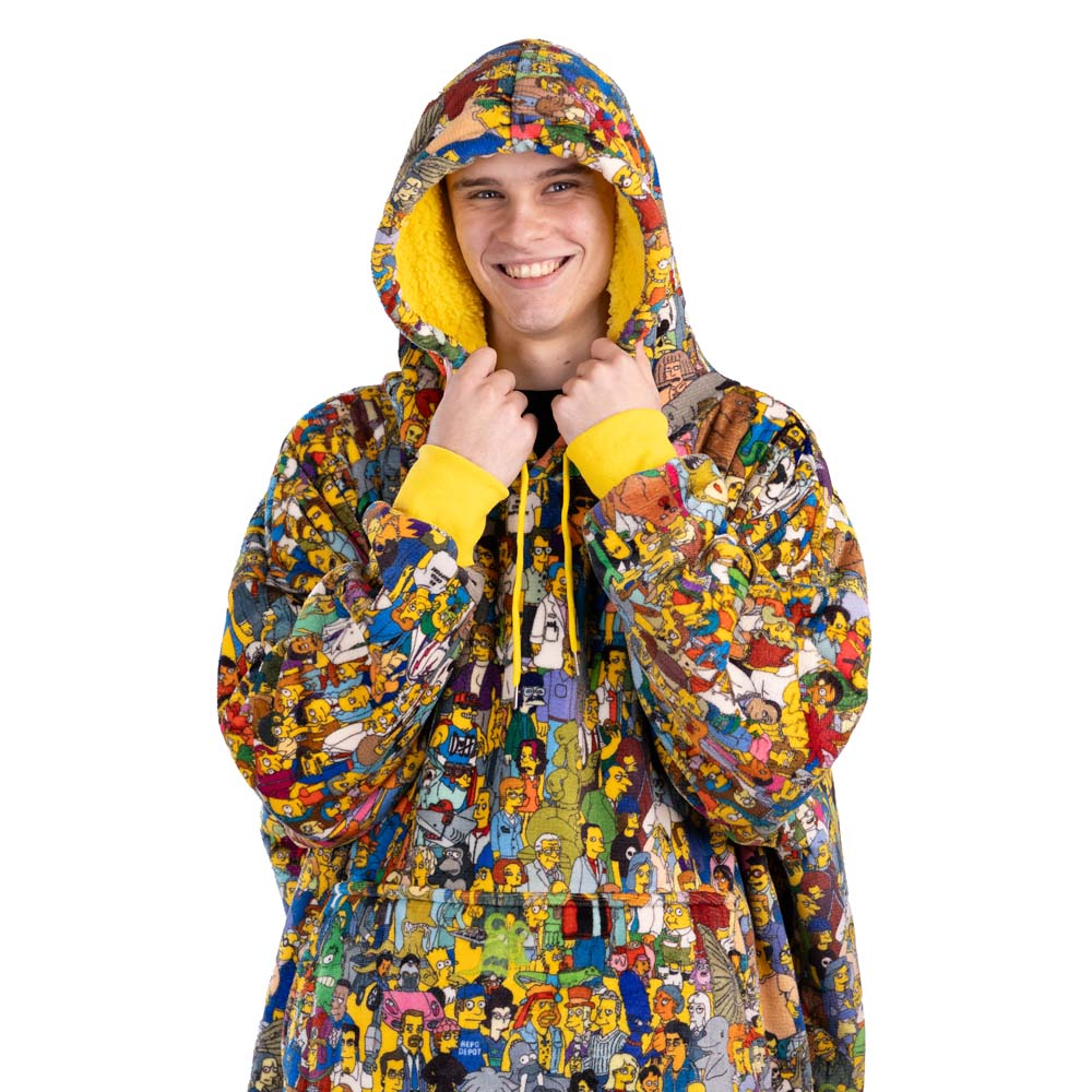 The Simpsons - Character All-Over-Print Oversized Blanket Hoodie - Packshot 3